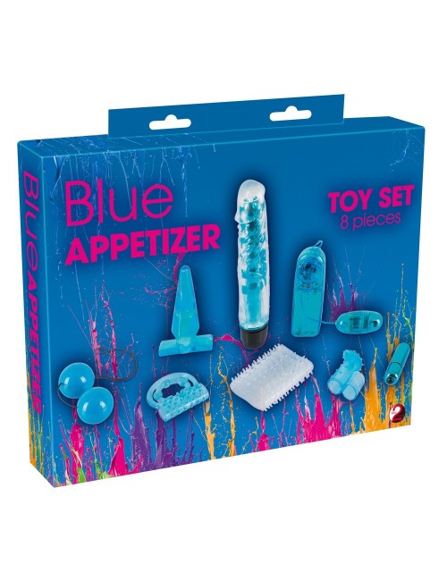 Blue Appetizer 8-piece set